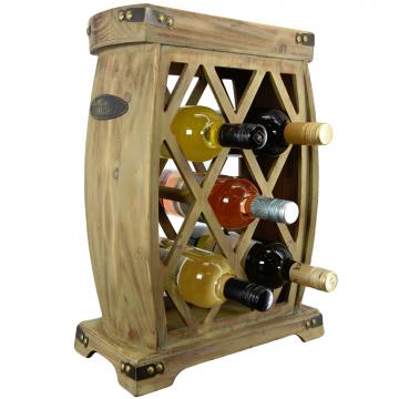 Casier bouteilles fait main / 5 Baril de bouteilles