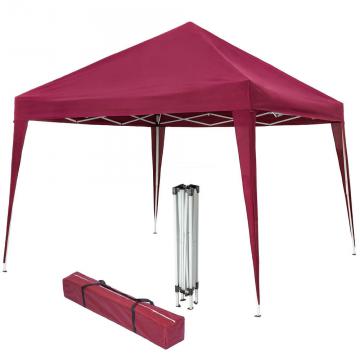 Tonnelle pliante - tonnelle pliable - 3x3m / Bordeaux 2