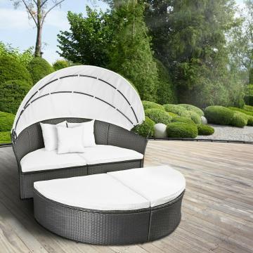 Lit rond de jardin - lit de jardin - lit exterieur