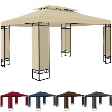 Tonnelle de jardin ELDA - 3x4m - Pavillon de fêtes - Coloris au choix