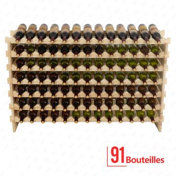 Range bouteille - casier a bouteille - 91 bouteilles