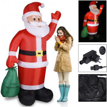 Père Noel gonflable lumineux 195cm