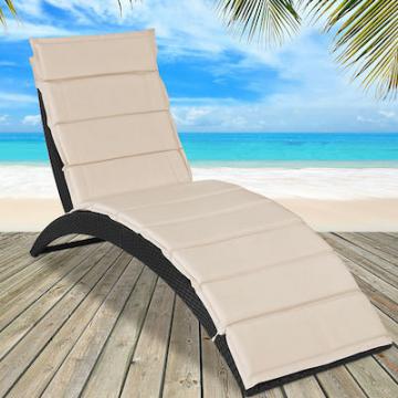 PURPLE LEAF Bain De Soleil Lot De 2 avec Table Textilène, Transat Jardin  Extérieur Piscine Aluminium, Transat Piscine Chaise Longue Pliable 2