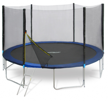 Trampoline 4,30m avec filet de protection et échelle