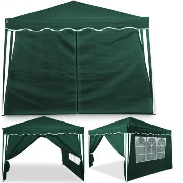 TONNELLE 3x3 Pliable en 2 minutes / 2 parois verte