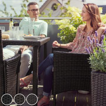 Salon de jardin resine - 4+1 / Marron