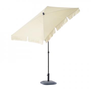 Parasol 2x1,25m - Rectangulaire Inclinable Imperméable Beige