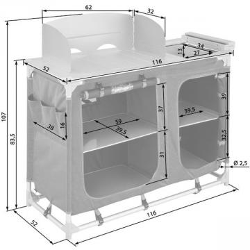 Cuisine camping - 120cm