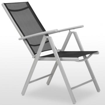 4 chaises jardin terrasse balcon camping aluminium pliante