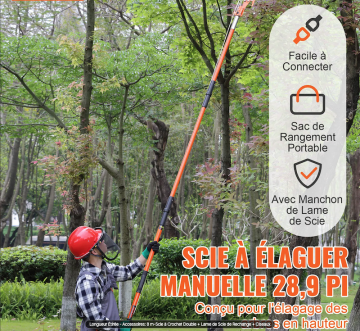 Scie à élaguer - élagueuse - échenilloir - 3