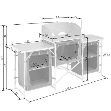 Cuisine camping - 164cm