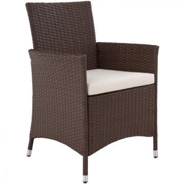 Salon de jardin resine - 6+1 / Marron