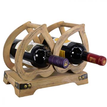 Casier bouteilles fait main / Cœur porte-bouteille
