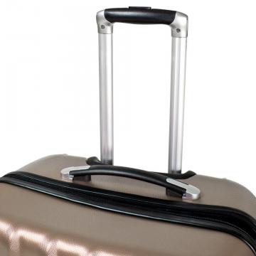 Valise rigide x3 / Marron clair