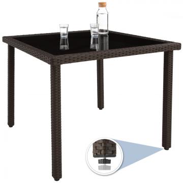 Salon de jardin resine - 4+1 / Marron