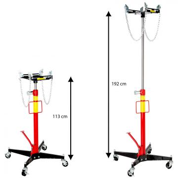 Vérin de fosse hydraulique en acier poids: 38kg cric lève-organes jusqu'à 500 kg