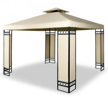 Pavillon, abris de jardin tonnelle 4×3 m Cappucino