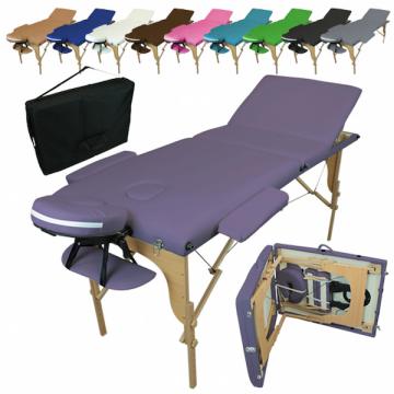 Table massage pliante - Table de massage professionnelle-Violet1