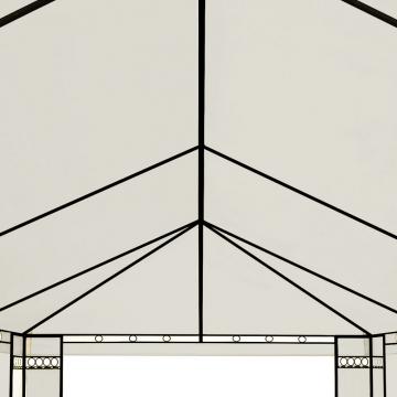 Double Tonnelle 4x6m Métallique Chapiteau Tente De Fête Réception - Crème
