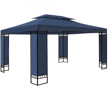 Tonnelle de jardin ELDA - 3x4m - Pavillon de fêtes - Coloris au choix / Bleu