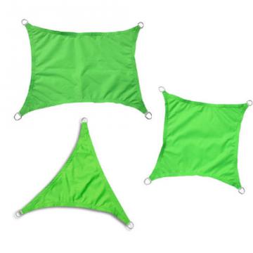 Voile d'ombrage de soleil Jardin Patio Fête l'écran Solaire 98% résiste aux U / Vert clair - 3x3m - Carré