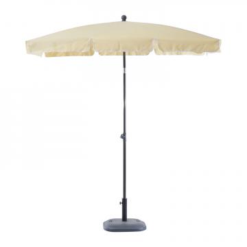 Parasol 2x1,25m - Rectangulaire Inclinable Imperméable Beige