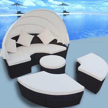 Canape de jardin rond Φ 185cm / Noir