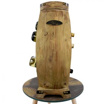 Casier bouteilles fait main / 12 barils de bouteilles