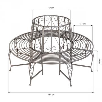 Banc de jardin - Banc de jardin pour arbre 360°