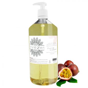 HUILE DE MASSAGE, MODELAGE 100% VÉGÉTALE 200 ML OU 1L / 16 PARFUMS / 1 Litre - Fruits de la passion