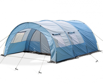Tente tunnel camping 4 personnes familiale étanche randonnée bleu / Bleu