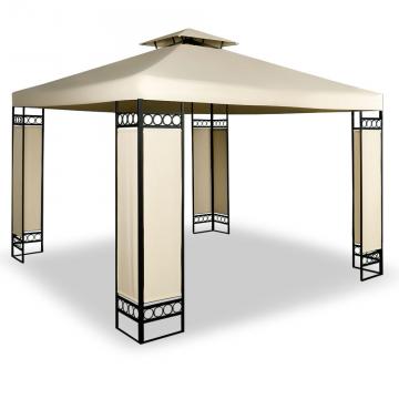 Pavillon, abris de jardin tonnelle 4×3 m Cappucino