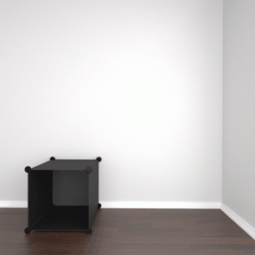 Etagères armoire penderie rangement plastique 8 casiers 1 tringle syst