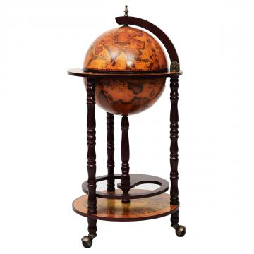 Bar globe - bar globe terrestre - bar mappemonde ancien