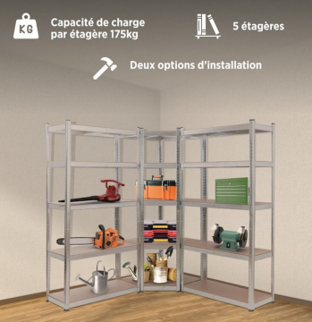 Etagere garage - Armoire metallique - Etagere charge lourde-1