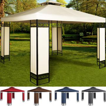 Pavillon, abris de jardin tonnelle 4×3 m Cappucino