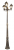 Lampadaire 3 tetes - 216cm