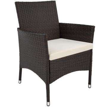 Salon de jardin resine - 4+1 / Mixed-marron
