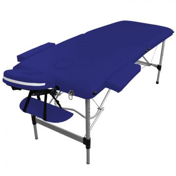 Table de massage Alu - 2 zones pliante - Différents coloris / Bleu azur