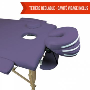 Table massage pliante - Table de massage professionnelle-Violet15