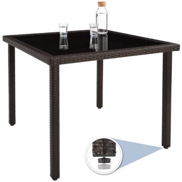 Salon de jardin resine - 4+1 / Mixed-marron