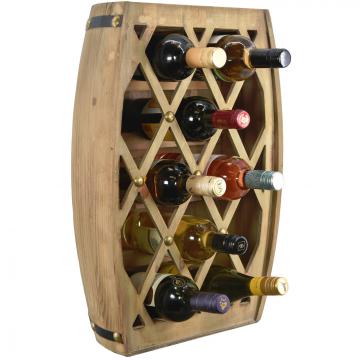 Casier bouteilles fait main / Grand demi-tonneau