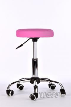 TABOURET A ROULETTES SELLE ERGONOMIQUE MASSAGE BEIGE / Rose