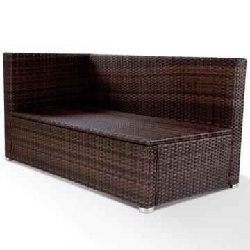 Canapé d'angle en rotin / Marron