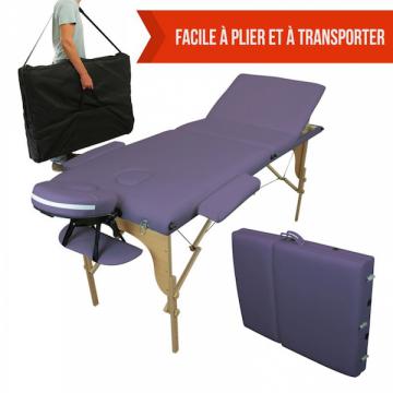 Table massage pliante - Table de massage professionnelle-Violet13
