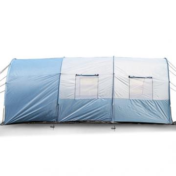 Tente tunnel camping 4 personnes familiale étanche randonnée bleu