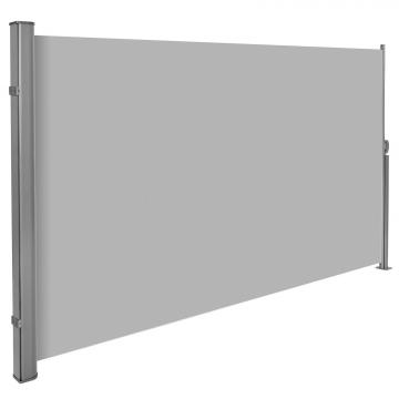 Brises-vue rétractable / Gris - 180 x 300 cm