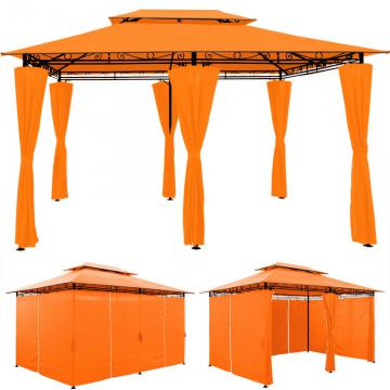 Tente TOPAS pavillon tonnelle de jardin 3*4 mètres / Orange