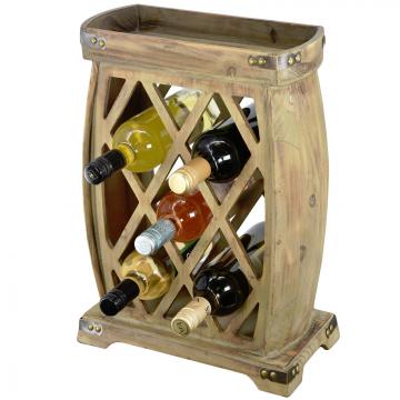 Casier bouteilles fait main / 5 Baril de bouteilles