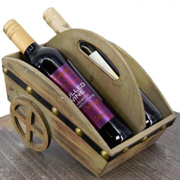 Casier bouteilles fait main / Brouette porte bouteille